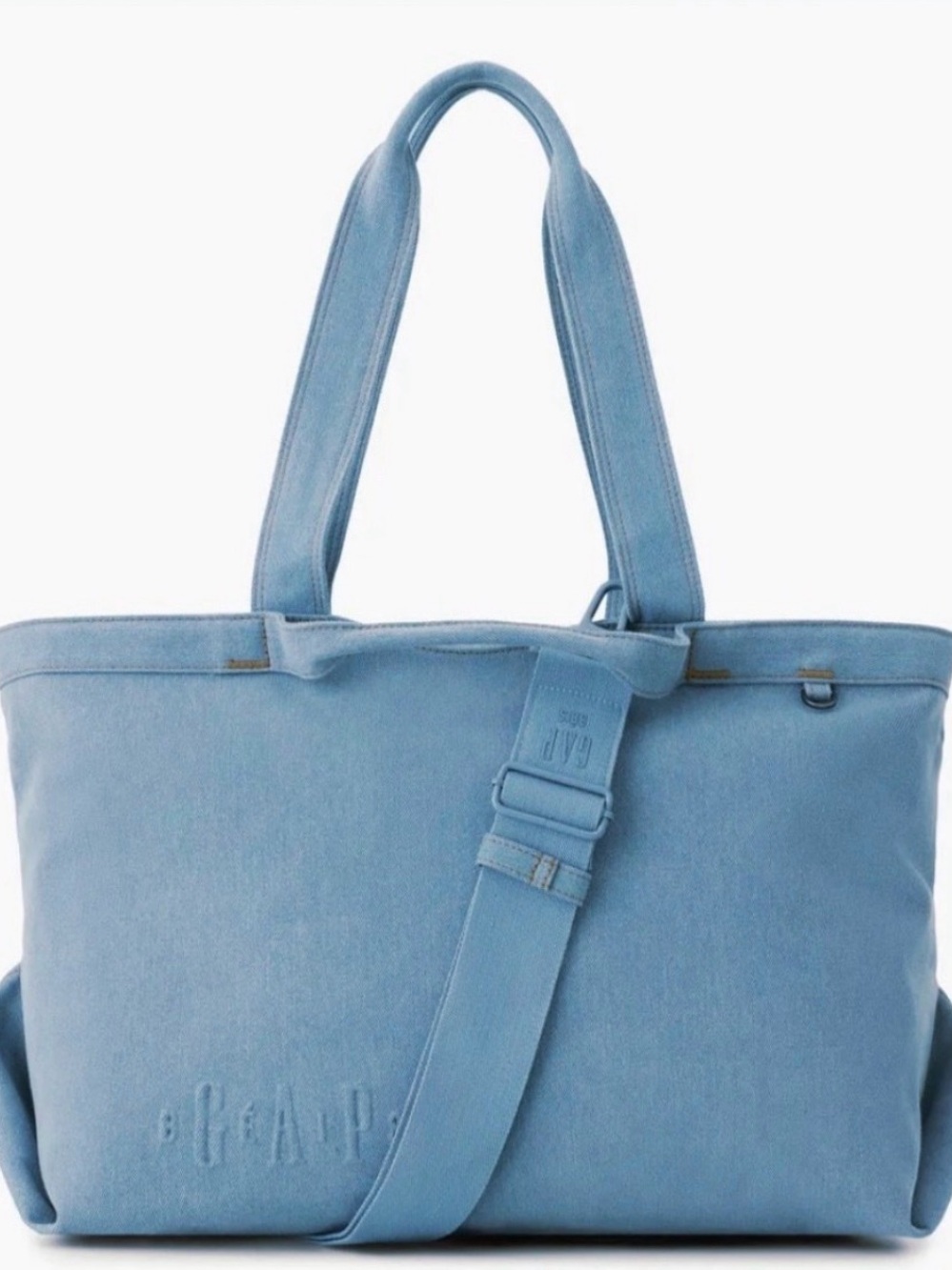 GAP Men's Sky Blue Canvas Duffel Tote